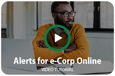 Alerts for e-Corp Online Banking