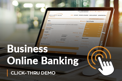 Business Online Banking Click-Thru Demo (Mobile)