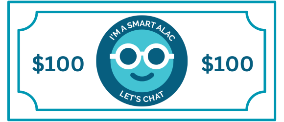 Use Smart ALAC for a chance to win $100! Chat with your personal banker, video conference, send secure documents & more! Click for promotional details. Monthly drawings in 2023.