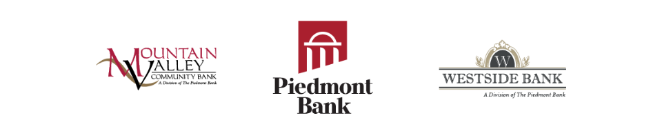 Piedmont Bank/Mountain Valley Community Bank/Westside Bank Logo