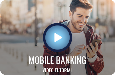 A tutorial video thumbnail about mobile banking