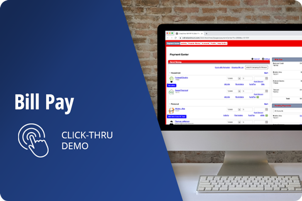 Bill Pay Click-Thru Demo (Desktop)