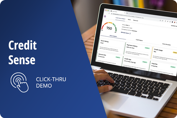 Credit Sense Click-Thru Demo (Desktop)