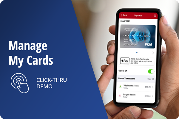 Manage My Cards Click-Thru Demo (Desktop)