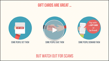 Scammers can use gift cards to steal from you.