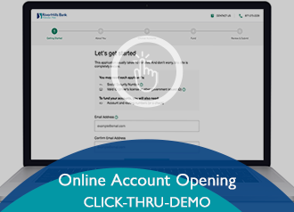 Online Account Opening Click-Thru Demo (Desktop)