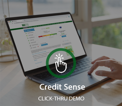 Credit Sense Click-Thru Demo (Desktop)