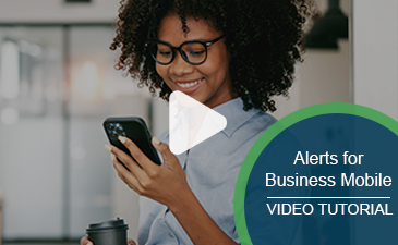 Play an interactive Alerts for Business Mobile video.