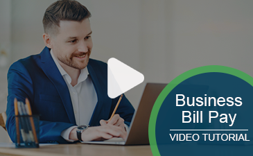 Play an interactive business Bill Pay video.
