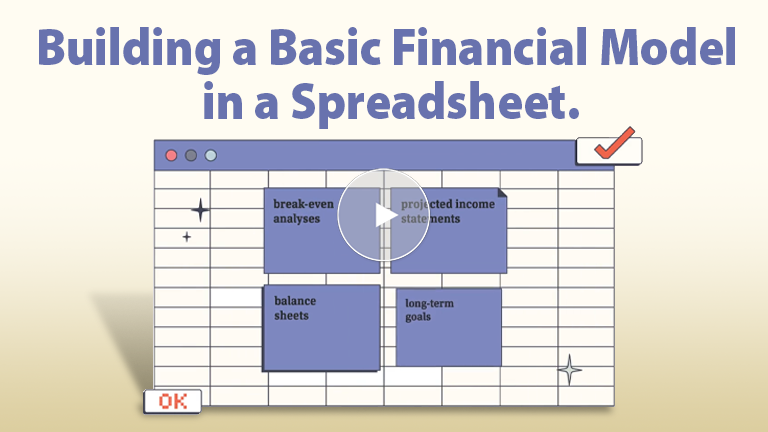 Basic Financial Model in a Spreadsheet