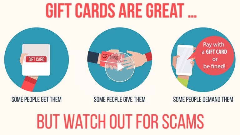Common  Gift Card Scams & How to Protect Yourself