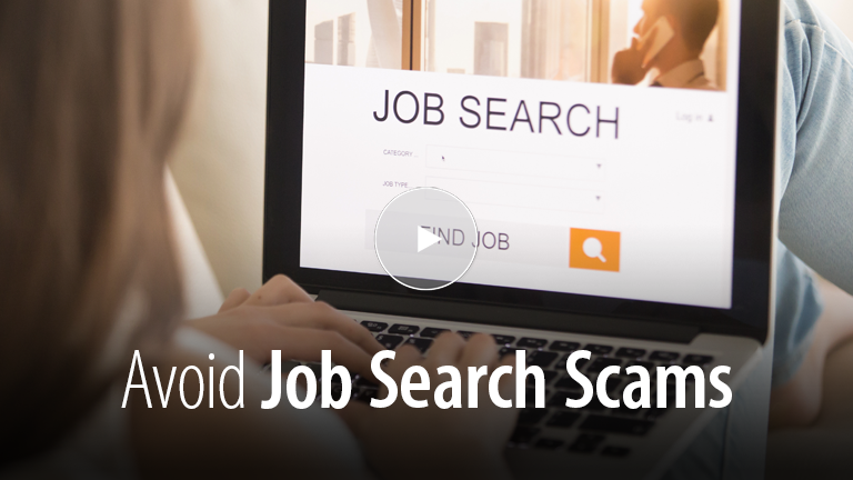 Avoid online job scams