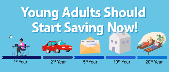 Young Adults Should Start Saving for the Short and Long Term Now 